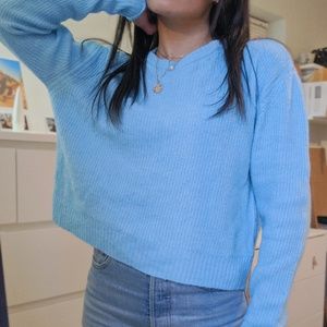 Box Cropped Sweater Knit